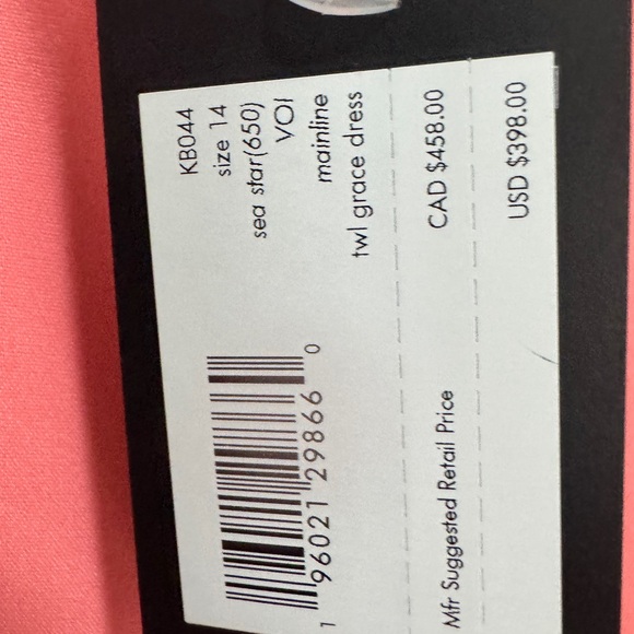 Coral Twill Grace Dress - Picture 5 of 8